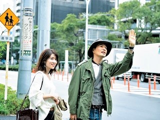 タクシーで移動