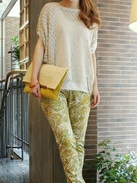 メッシュニットパンツ合わせ
