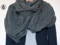 オシャレなストールの巻き方